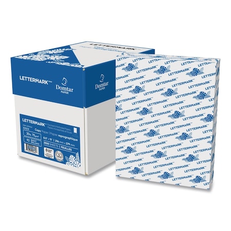 Lettermark Custom Cut-Sheet Copy Paper, 92 Bright, 7-Hole Side Punched, 20 lb Bond Weight, 8.5x11, White, 500PK 30748/DPP851271
