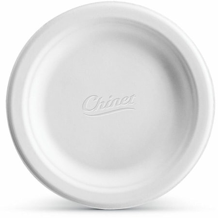 Chinet Paper Dinnerware, Plate, 6 dia, White, PK125 21225