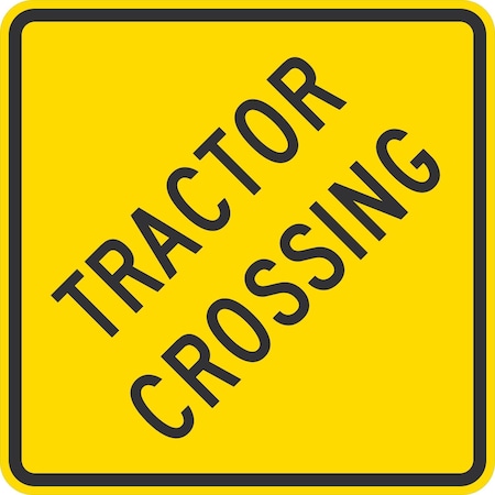 Lyle Tractor Crossing, 30x30, Diamond Grade, Yellow G-15080-DG_30x30
