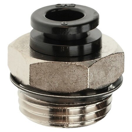 Smc Push-Fit Fitting, Straight KAH06-U03