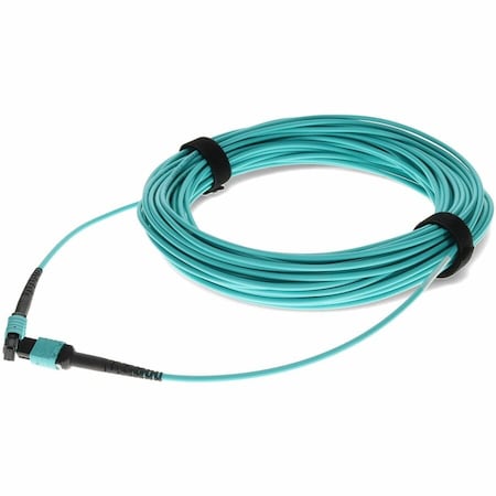 Add-On 15M MPO/UPC TO MPO/UPC AQUA OM4 OFNP (PLENUM-RATED) 12-STRAND TAA FIBER PATCH CABLE ADD-MPOMPO-15M5OM4P-TAA