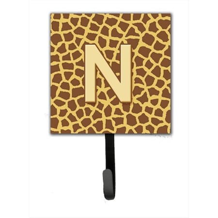 Carolines Treasures Letter N Initial Monogram - Giraffe Leash Holder Or Key Hook CJ1025-NSH4