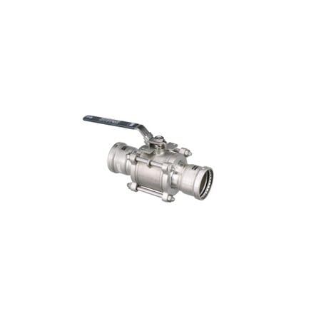 Viega Manual 2-Way Ball Valve, Press, 316 SS 86655