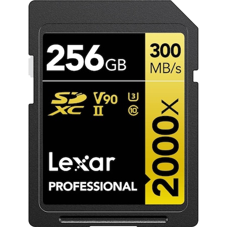 Lexar Media Lexar  256GB Professional 2000X UHS-II SDXC Memory Card LSD2000256G-BNNNU