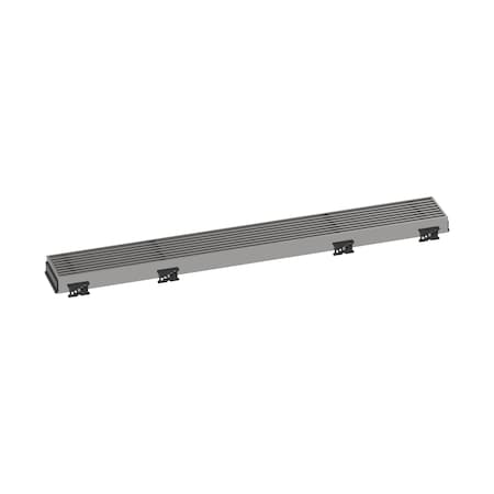 Hansgrohe Match Boardwalk Trim Boardwalk 23 5/8" w/ Height Adjustable Frame in Brushed Stainless Steel 56115801