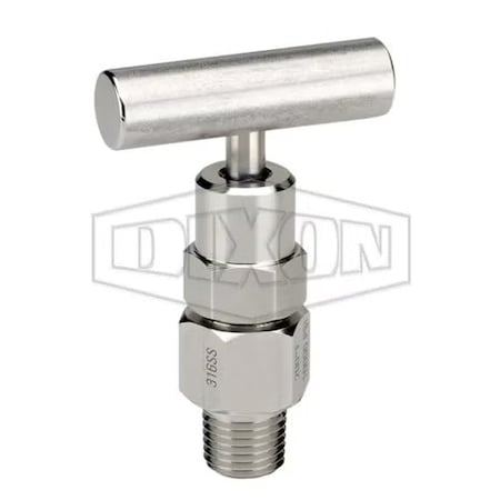 Dixon 1/2 in 316SS BLEED NEEDLE VALVE SOFT TIP MS854