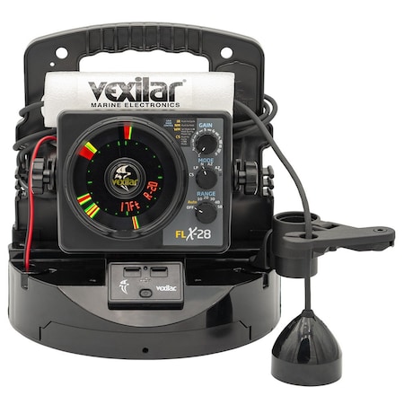Vexilar FLX-28 Pro Pack Elite Fishing System w/Pro View Ice-Ducer and Lithium Battery PPEL28PV