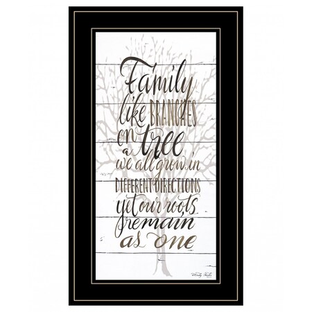 Homeroots Family 5 Black Framed Print Wall Art 407604