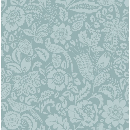 A-Street Prints Marta Teal Floral Trail Wallpaper 4147-27363