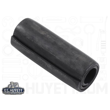 Huyett Coiled Spring Pin, Standard Duty, 6150 Alloy Steel, 0.750 in Dia x 2.000 in Length x 0.150 in Wall SPC-750-2000