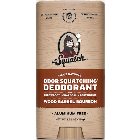 Dr. Squatch Dr. Squatch Wood Barrel Bourbon Deodorant 2.65 oz 1 pk RTLDEOWBB-02C24
