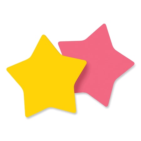 Post-It Die-Cut Star Shaped Notepads, 2.6in x 2.6in, Assorted Colors, 75 Sheets/Pad, 2PK 7350-STR