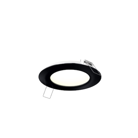 Dals Lighting Excel 4'' Round 5CCT LED Recessed Panel in Black 5004-CC-BK