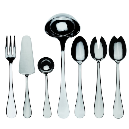 Mepra Brescia Serving Set - 7 Pieces - Stainless Steel 1020B2207