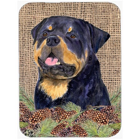 Carolines Treasures Rottweiler Glass Cutting Board - Large SS4059LCB