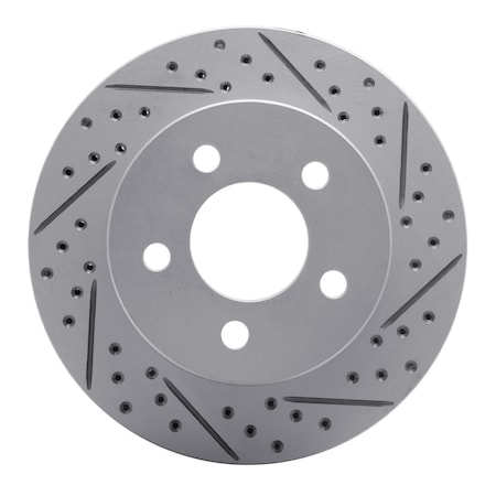 Dynamic Friction Co DFC Geoperformance Rotor - Drilled and Slotted 830-42026R