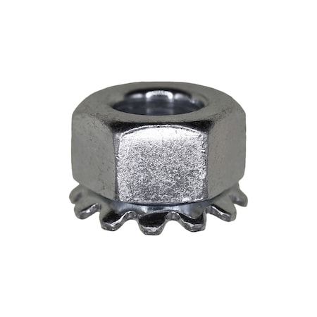 Auveco 5/16in-24 Hex Keps Lock Washer And Nut Zinc, 100PK 3499