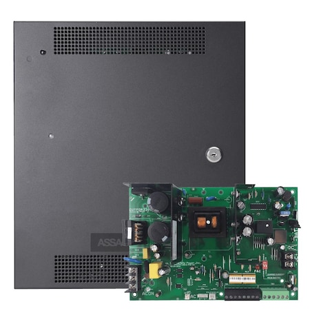 Securitron Switching Power Supply With Integrated Fire Alarm Interface, 12/24VDC 6A, 2.5 A Polyswitch Power Mo AQL6-B100D8PE1