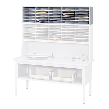Safco Literature/Mail Organizer, 14 1/4" H, Gray 7751GR