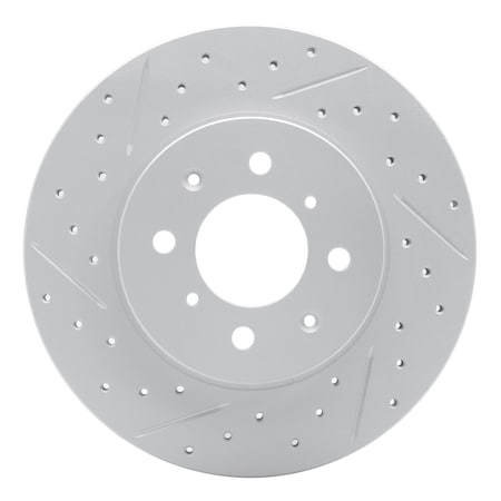 Dynamic Friction Co DFC Geoperformance Rotor - Drilled and Slotted 830-59016L