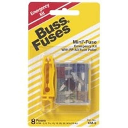 Eaton Bussmann Automotive Fuse Kit, ATM Series, 8 Fuses Included, 10 A to 30 A, Not Rated BP-ATM-AH8-RPP