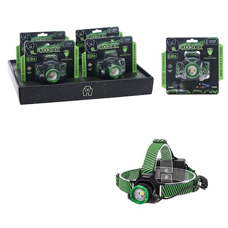 Kodiak 1000 Lumen Nearly 1/2 Mile Beam Rechargeable Headlamp K-1KNIHL-4/8