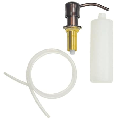 Danco 10042B Soap Dispenser with Nozzle, 12 oz Capacity, Metal/Plastic, Oil-Rubbed Bronze 10042