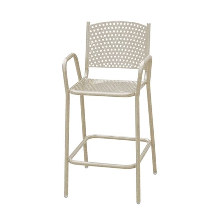 Leisure Craft 42" Tall Bar Height Perforated Chair, Sandstone C2-PERF-SANDSTONE