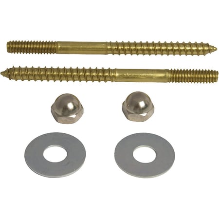Westlake Pipe & Fittings 1/4''x3-1/2'' Brass Toilet Screws 4/1/3603