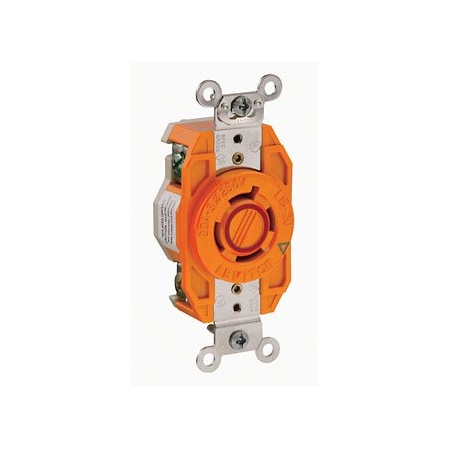 Leviton Industrial Grade Receptacle 20 Amp, 480 Volt 3-Phase 2430-IG