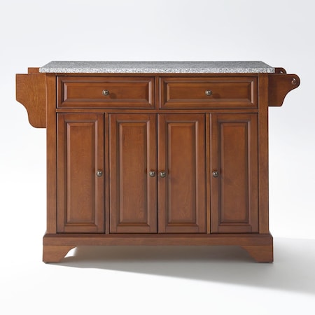 Crosley Lafayette Granite Top Full Size Kitchen Island/Cart KF30003BCH
