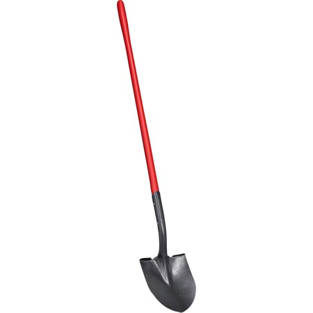 Corona Tools Closed-Back, Round Point Shovel, 14-Gauge, 12 in. Head, 48 in. Solid-Core Fiberglass Handle SS 60020