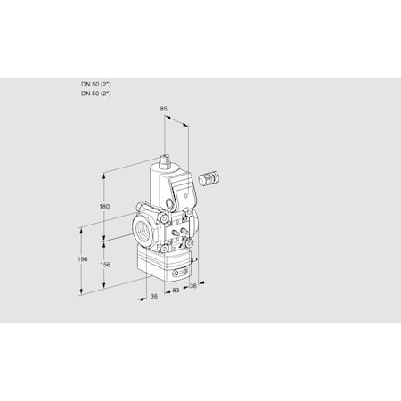 Honeywell Kromschroder Gas Pressure Regulator & Solenoid Valve - 1/2" DN15, 24V DC, IP65 KS88006906