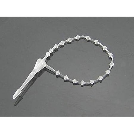 Kable Kontrol Beaded Natural Zip Ties - 5in Inch Long - 15 Lbs Tensile Strength - 1000PC, 1000PK CTBD-5-15-NT-1000