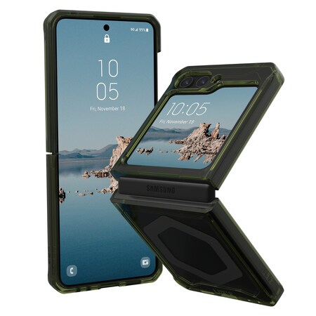 Urban Armor Gear Plyo Pro Case For Samsung Galaxy Z Flip5, Olive And Space Grey 21421411723A