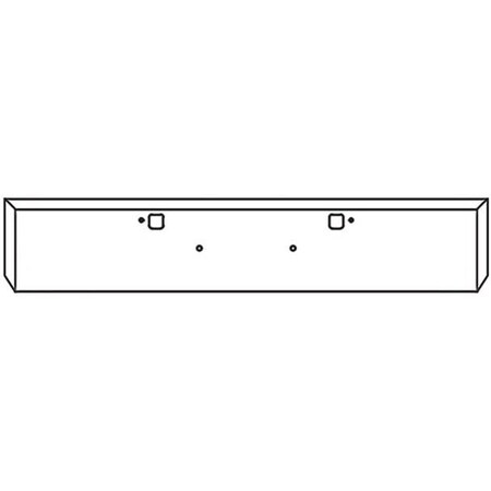 Replacement For Peterbilt 388 Year 2012 16 In Chrome Texas Boxed End Bumper 7 Gauge Wtow Holes
