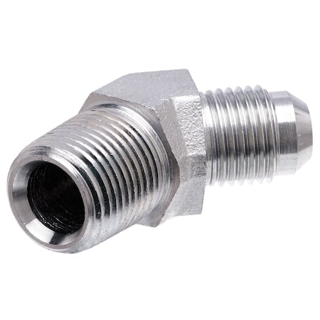 Gates Male JIC 37 Flare to Male Pipe NPTF - 45 SAE to SAE G60497-0408
