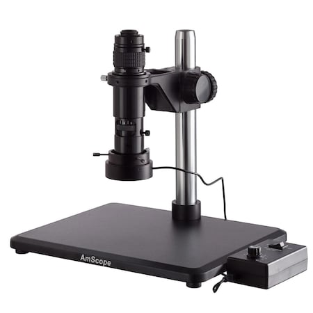 Amscope H1000 Zoom Inspection Monocular Stereo Microscope 0.83X-10X w/1080P HDMI C-mount Camera H1000-96S-HD25
