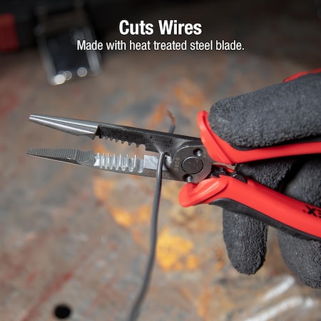 Sunex Pliers, Straight, Multi-Fnctnl, Wire Strppr 3620
