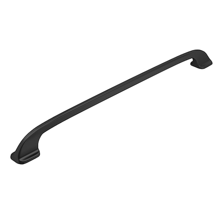 Richelieu 12 5/8-inch (320 mm) Center to Center Matte Black Contemporary Cabinet Pull BP7350320900