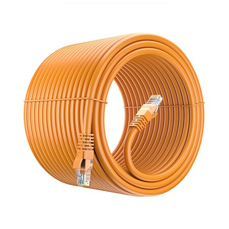 Maximm 300ft Cat6 Pure Copper UTP Ethernet Cable, Orange CAT6-300FT-Orange
