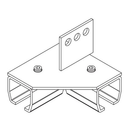 Tarps Now Roller Track 90 Degree Connector Chain Mount Brackets TRACK-CHM3