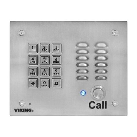 Viking Electronics VoIP Stainless Steel Vandal Resistant K-1700-IP