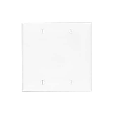 Leviton Blank 2 Gang Wallplate 80725-E