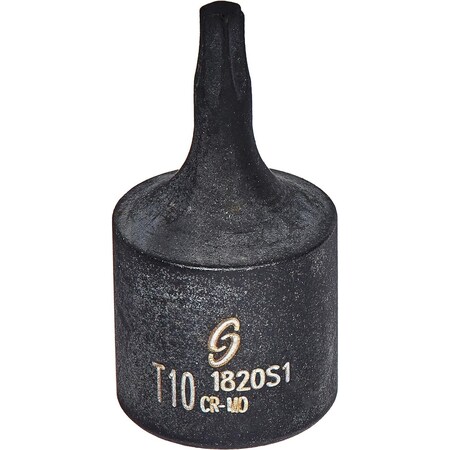 Sunex 1/4 in Drive T10 Internal Star Impact Socket 1820S1