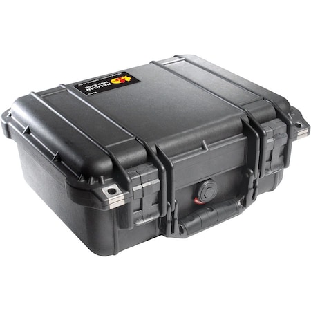 Pelican Products Pelican 1400 Watertight Small Case With Foam 13-3/8" x 11-5/8" x 6", Black 1400-000-110