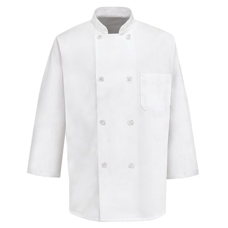 Red Kap 403T34Wht Mns Wh 5.8 Slv Chef Coat 0402WH RG 4XL