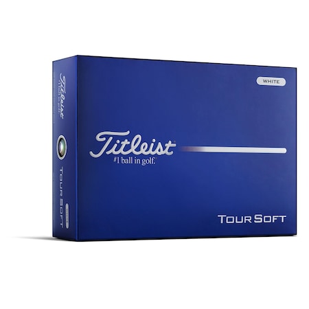 Titleist Tour Soft White Golf Balls, 12PK 113485