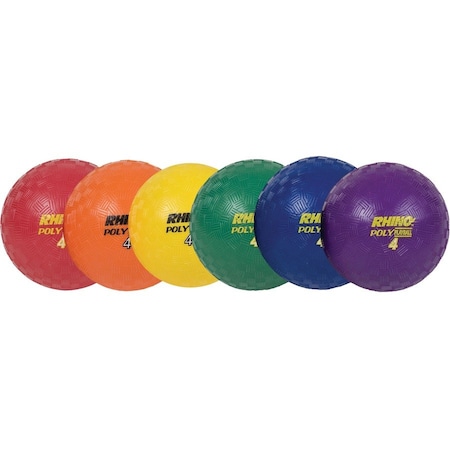 Champion Sports Playground Ball/Dodgeball Set, 4 in Dia px4set