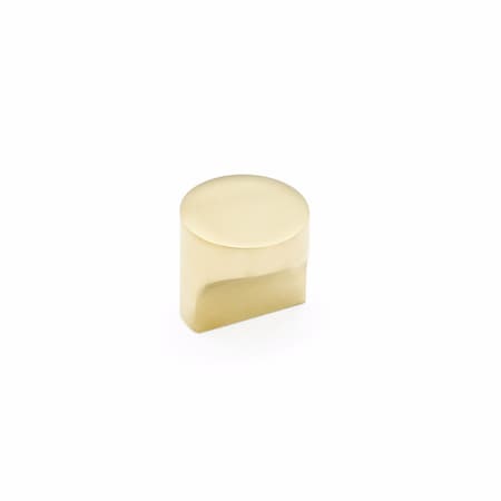 Schaub 1-1/4in Diameter Haniburton Cabinet Knob Unlacquered Brass Finish 471-UNBR